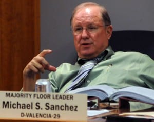 Senate Majority Leader Michael Sanchez. (Photo by Heath Haussamen)