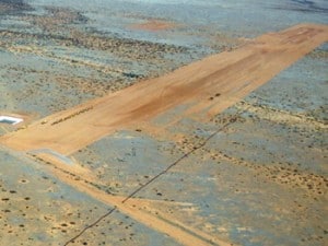 Spaceport runway construction. (Photo by Richard Woodsum)