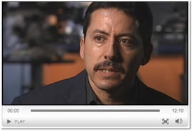 A website screen shot from KFOX-TV’s interview with Jose Luis Hernandez.