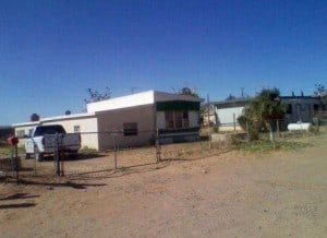 A view of the property at 305 Mesilla View Drive in Chaparral. Little says the structure on the left is his residence. The structure on the right is the office for his business. (Photo provided by Rick Little)