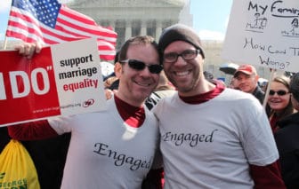 A photo from a marriage equality rally in front of the U.S. Supreme Court on March 26, 2013. (photo cc info)
